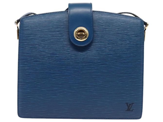 LOUIS VUITTON Borsa a Spalla Capuchin Epi Blu M52345 LV Auth ep5571 - vista 13