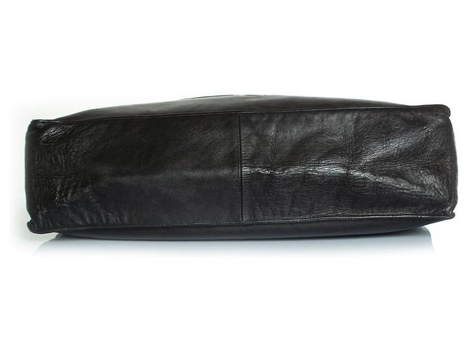 Chanel, Grand shopper in pelle di agnello nera Nero - vista 3