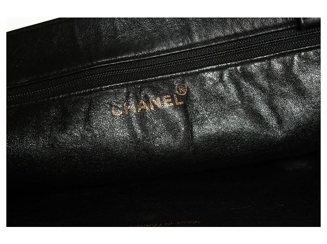 Chanel, Grand shopper in pelle di agnello nera Nero - vista 4