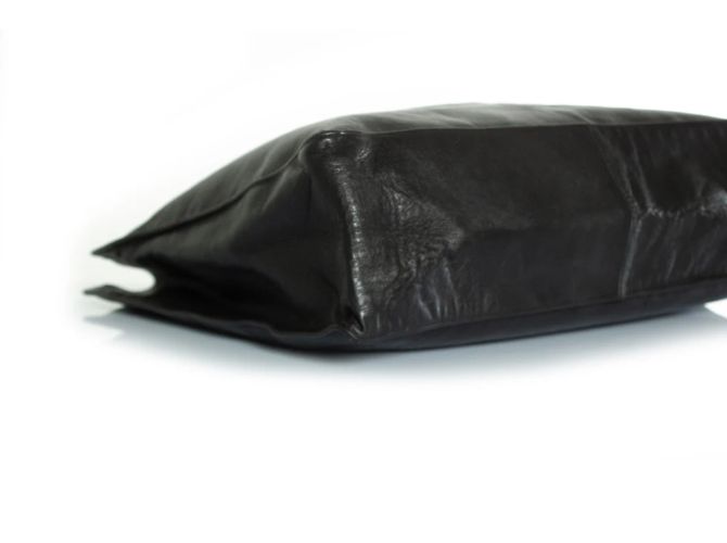 Chanel, Grand shopper in pelle di agnello nera Nero - vista 7
