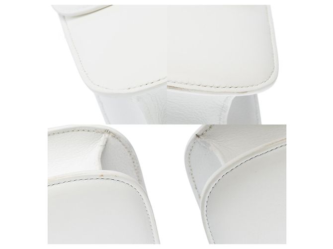 Hermès Sac HERMES Constance en Cuir Blanc - 100707 - vue 11