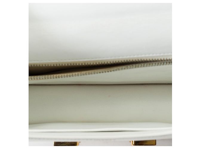 Hermès Sac HERMES Constance en Cuir Blanc - 100707 - vue 8