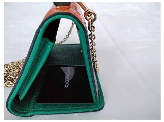 Dolce & Gabbana Krokodil Patchwork Mini Handytasche Mehrfarben - Ansicht 8