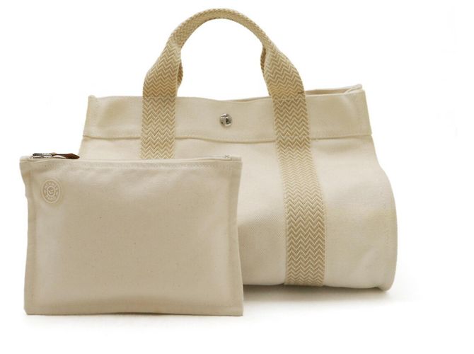 Hermès Bolso Tote PM Cannes Hermes Beige Crudo - vista 2