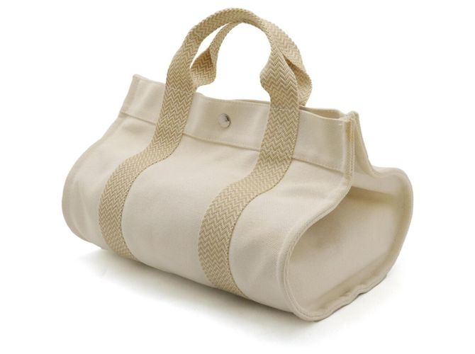 Hermès Bolso Tote PM Cannes Hermes Beige Crudo - vista 3