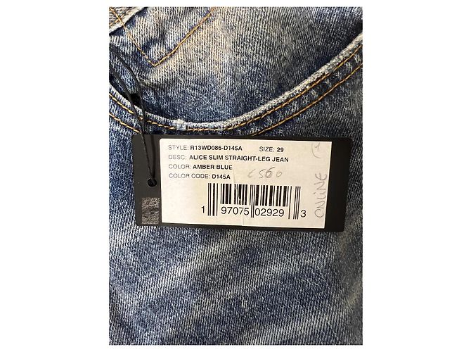 Jeans rectos slim ALICE R13 Azul - vista 6