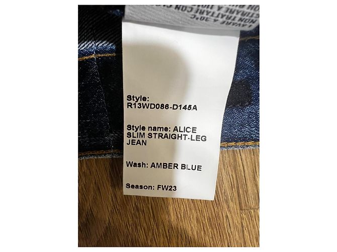 Jeans rectos slim ALICE R13 Azul - vista 9