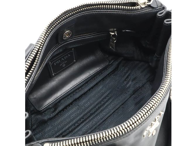 Tote Borsa a mano in pelle morbida Prada - vista 7