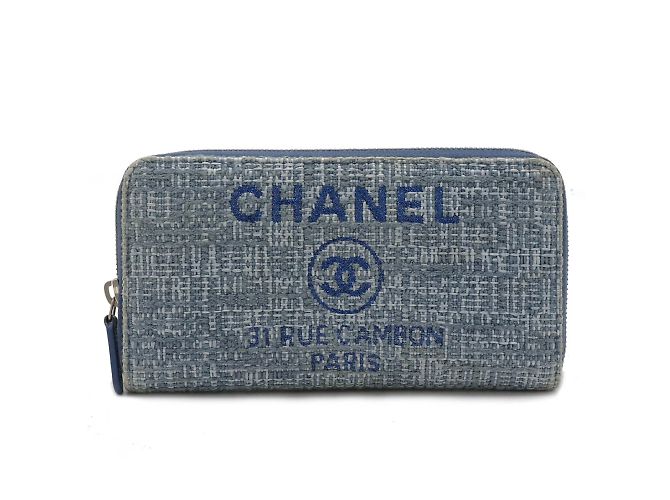 Cartera larga Chanel Deauville Azul - vista 2