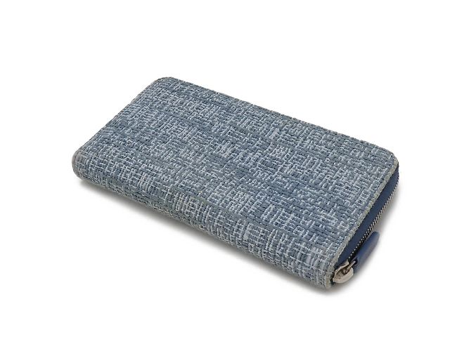 Cartera larga Chanel Deauville Azul - vista 3