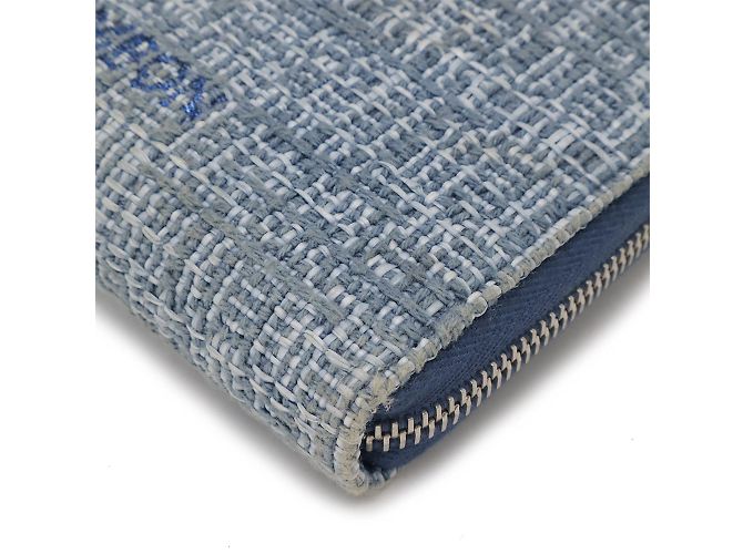 Cartera larga Chanel Deauville Azul - vista 4