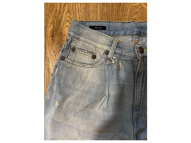 Jean ancho R13 CROP Azul - vista 4