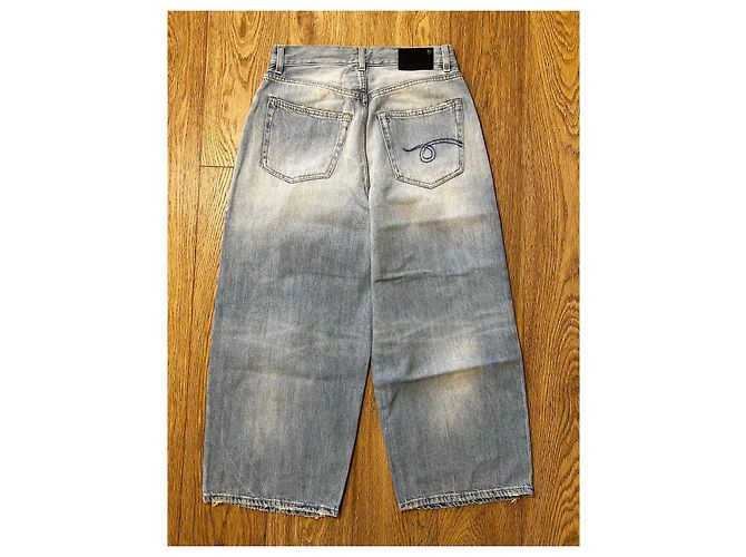 Jean ancho R13 CROP Azul - vista 6