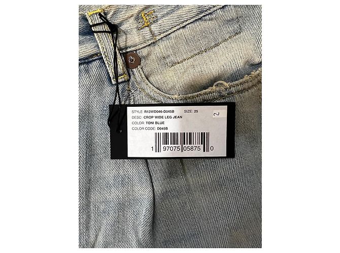 Jean ancho R13 CROP Azul - vista 7