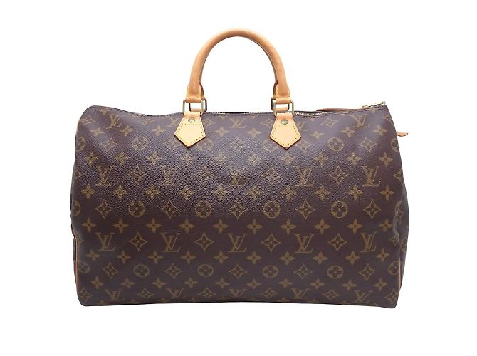 Borsa Louis Vuitton Monogram Speedy 40 Marrone Monogramma - vista 10