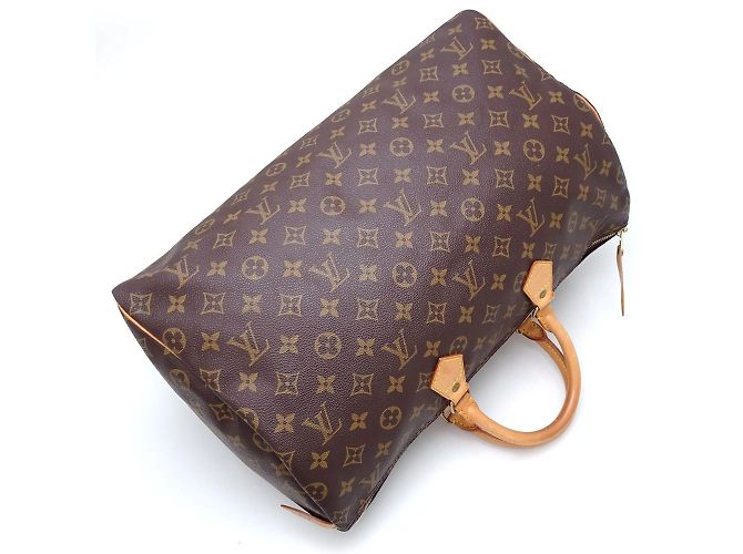 Borsa Louis Vuitton Monogram Speedy 40 Marrone Monogramma - vista 3
