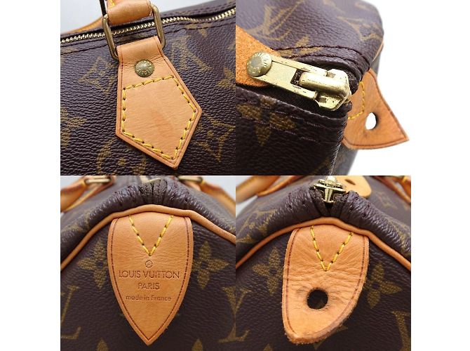 Borsa Louis Vuitton Monogram Speedy 40 Marrone Monogramma - vista 5