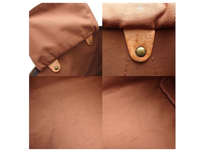 Borsa Louis Vuitton Monogram Speedy 40 Marrone Monogramma - vista 8