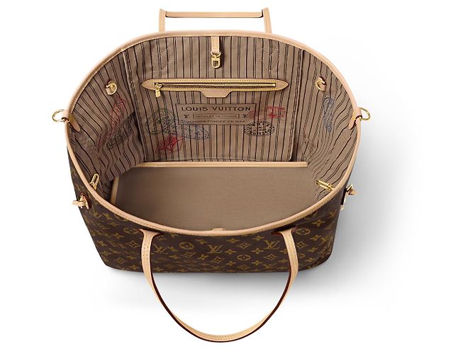 Louis Vuitton LV Neverfull MM bandouliere Brown - view 2