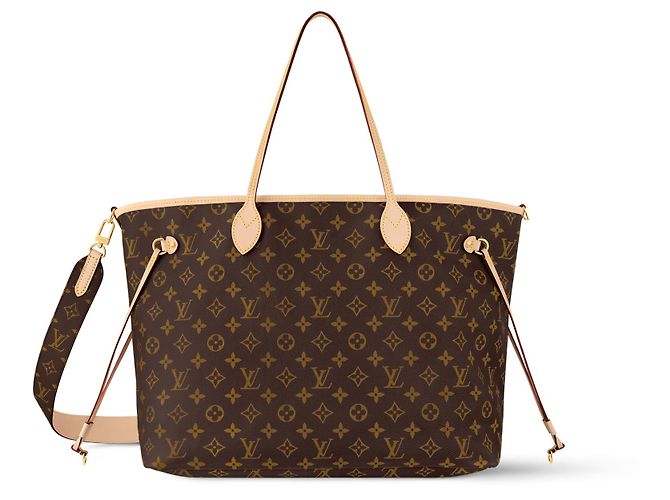 Louis Vuitton LV Neverfull MM bandouliere Brown - view 3