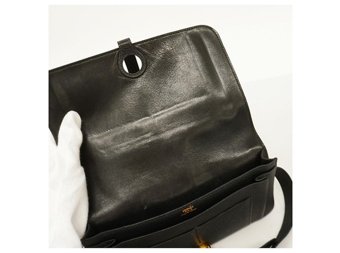 Hermès Borsa a vita Hermes Dogon Togo Nera Nero - vista 10