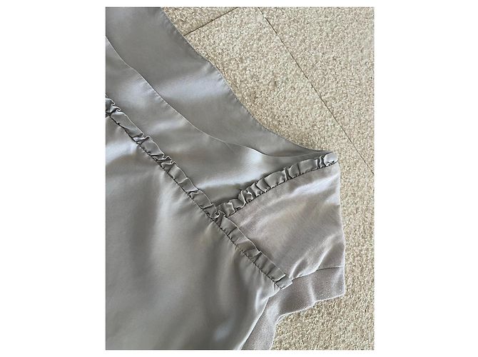 top en beige bimatérial Adolfo Dominguez talla 36-38 - vista 6