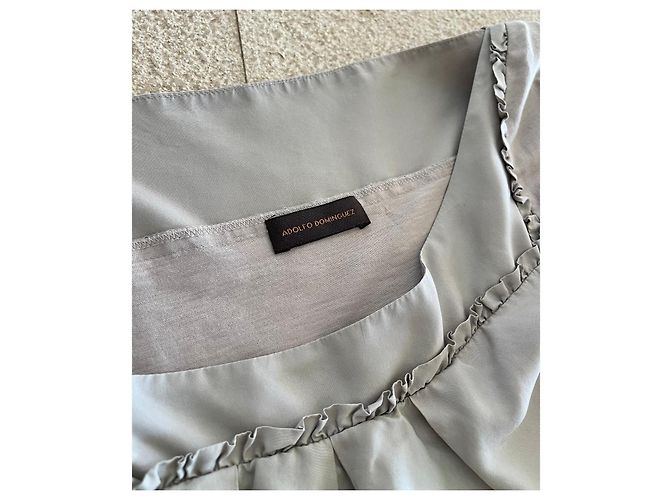 top en beige bimatérial Adolfo Dominguez talla 36-38 - vista 7