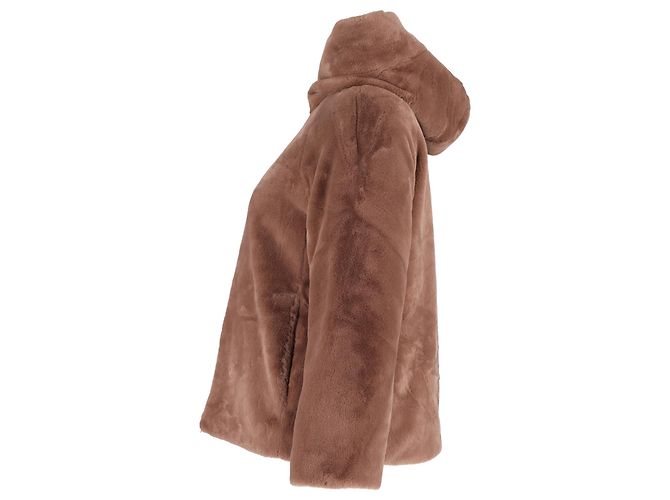 Herno Fleece-Hoodie aus braunem Polyester Rot - Ansicht 2