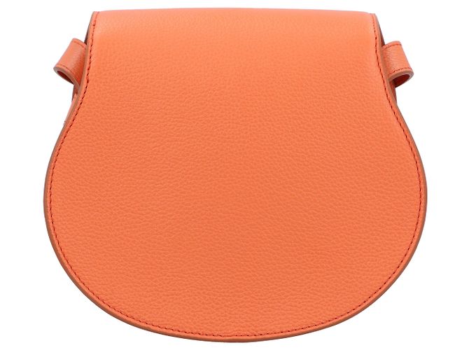 Borsa Chloé Marcie Small Saddle Arancione - vista 4