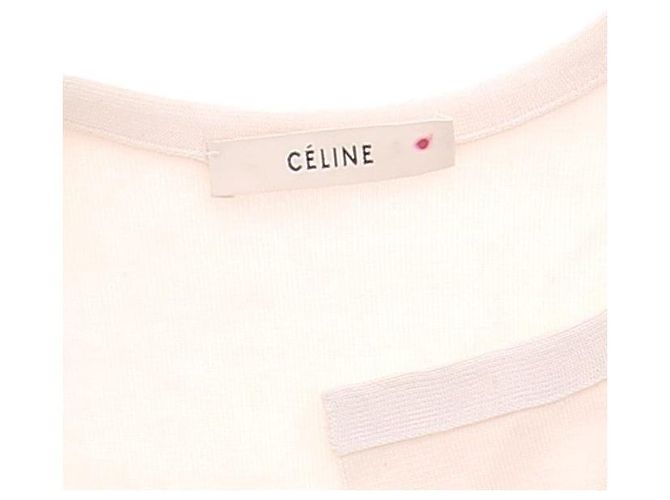 Céline CELINE Tops T.FR 38 Viscosa Blanco - vista 8
