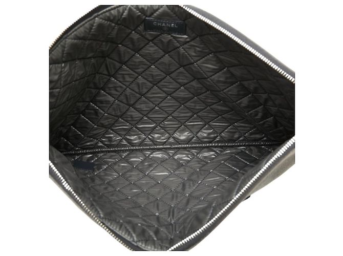 Cambon Borsa a mano con paillettes Chanel Deauville Marrone - vista 7