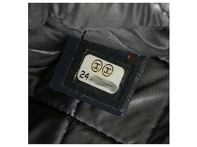 Cambon Borsa a mano con paillettes Chanel Deauville Marrone - vista 9