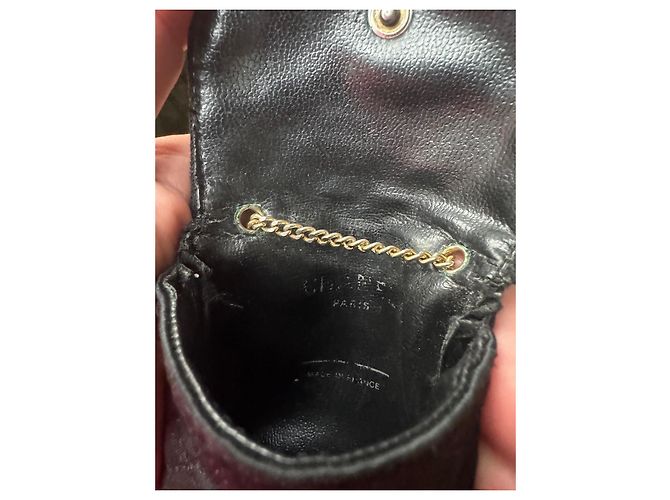Borsa a mano Chanel in seta nera Nero - vista 7