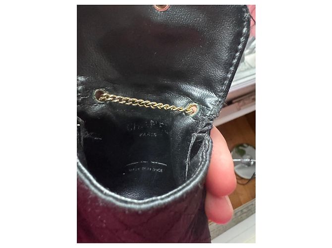 Borsa a mano Chanel in seta nera Nero - vista 8