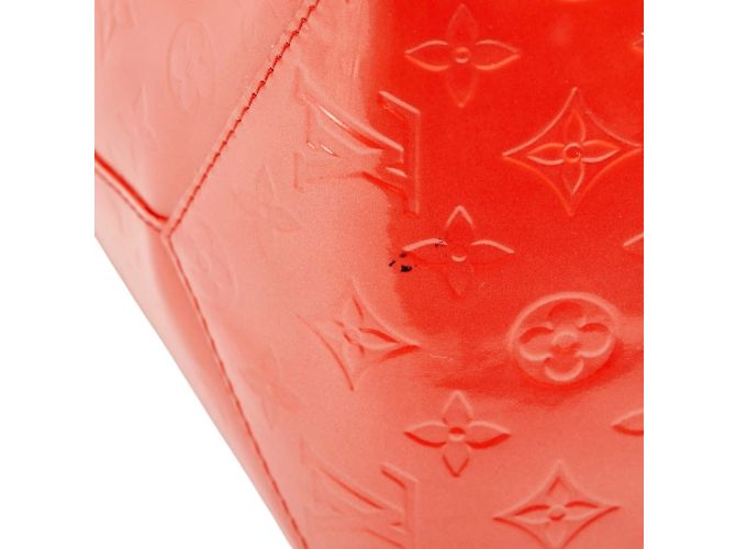 Borsa Louis Vuitton Monogram Vernis Bellevue PM Rosso - vista 6