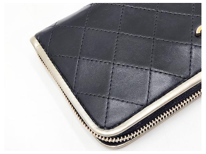 Trendy CC Cartera larga acolchada Chanel Negro - vista 12