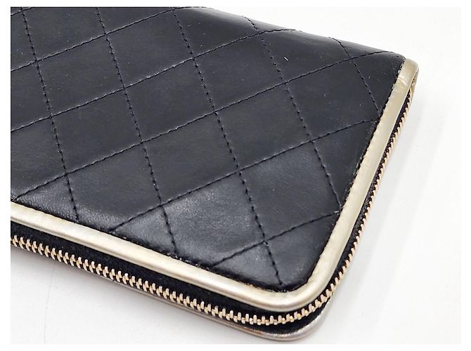 Trendy CC Cartera larga acolchada Chanel Negro - vista 13