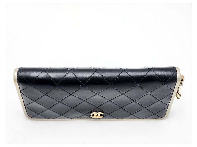 Trendy CC Cartera larga acolchada Chanel Negro - vista 8