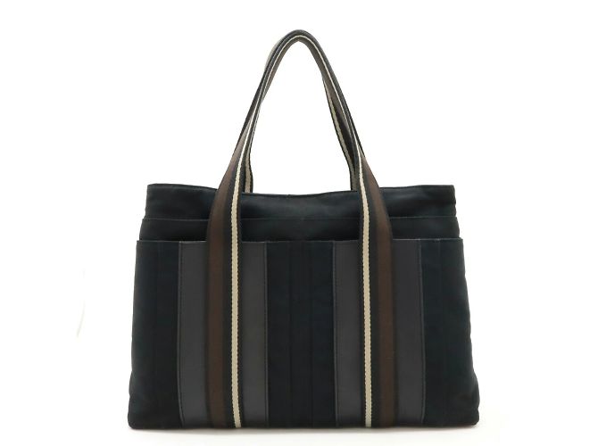 Hermès Hermes Troca Horizontal MM Tote Tasche Braun Schwarz Beige - Ansicht 2