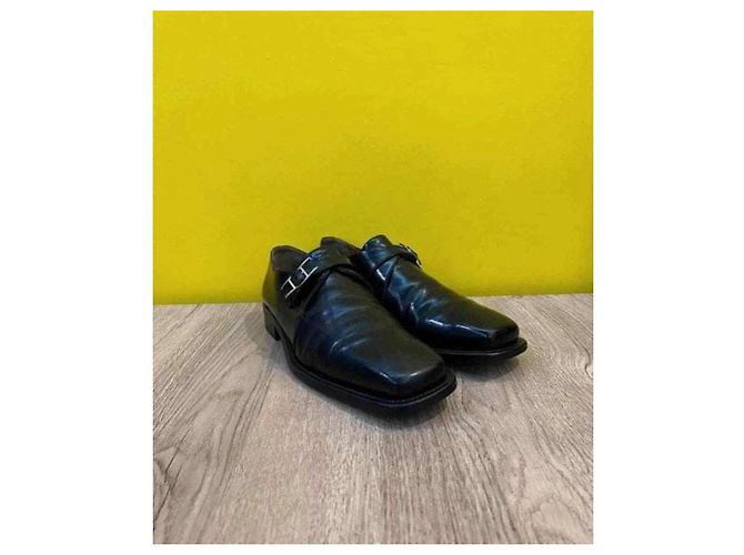 Hermès calfskin loop derby Black - view 2
