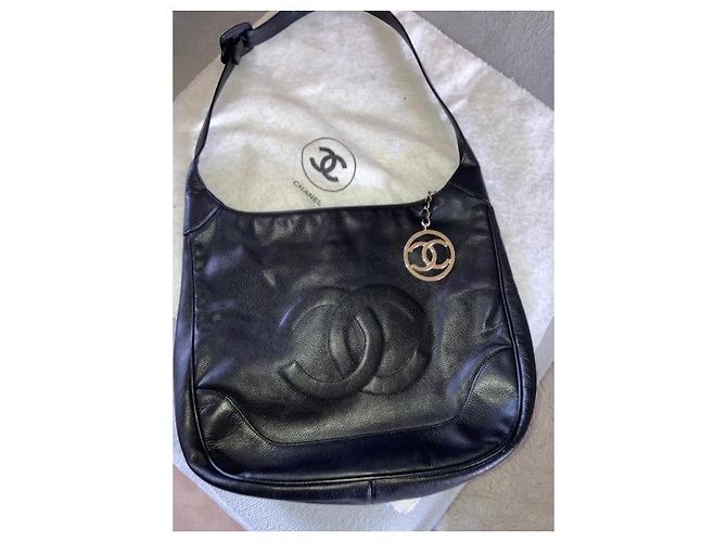 Borsa Chanel in pelle nera Nero - vista 3