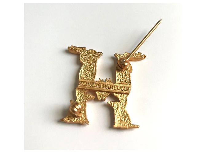 Broche Hermès, "Abécédaire dos Animais" Dourado - vista 5