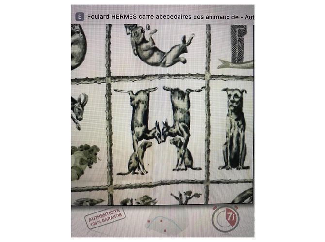 Broche Hermès, "Abécédaire dos Animais" Dourado - vista 8
