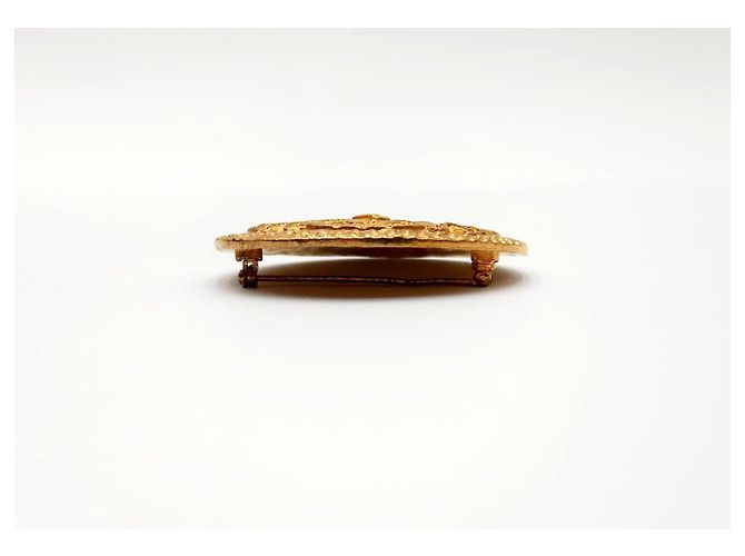 Cambon Chanel Vintage Medaillon Kamelienspinne Gold hardware - Ansicht 11