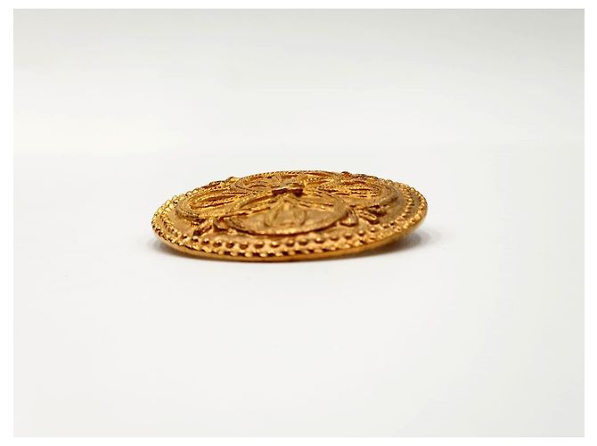 Cambon Chanel Vintage Medaillon Kamelienspinne Gold hardware - Ansicht 8