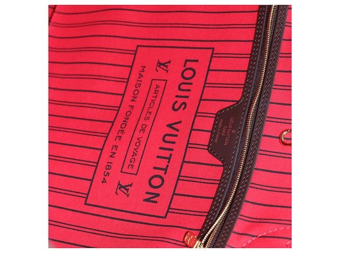 LOUIS VUITTON Borsa Tote Neverfull GM Damier Ebene N51106 LV Auth 86989SA - vista 10