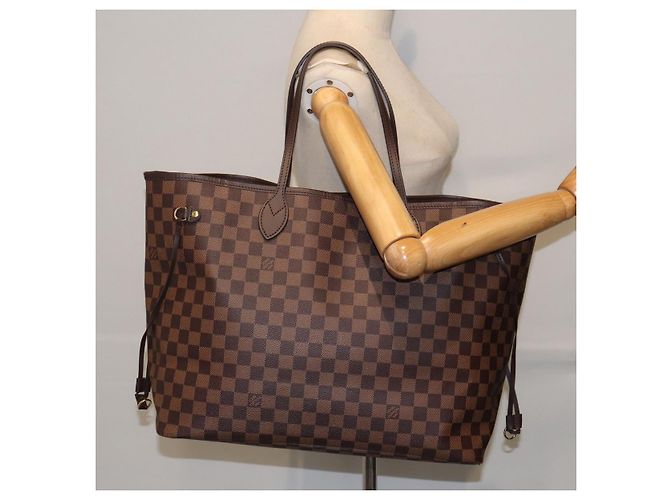 LOUIS VUITTON Borsa Tote Neverfull GM Damier Ebene N51106 LV Auth 86989SA - vista 26