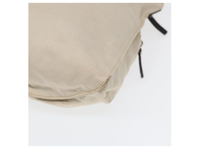 FENDI Schultertasche aus Canvas Leder Beige Braun Silber Authentisch ar12463 - Ansicht 15