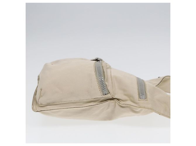 FENDI Schultertasche aus Canvas Leder Beige Braun Silber Authentisch ar12463 - Ansicht 4
