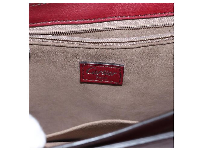 Cartier Borsa a spalla in pelle bordeaux Auth ki4906 Bordò - vista 18